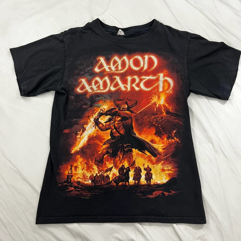 Amon Amarth Sultur Rishing Tour USA 2011 Men's Size Small Black